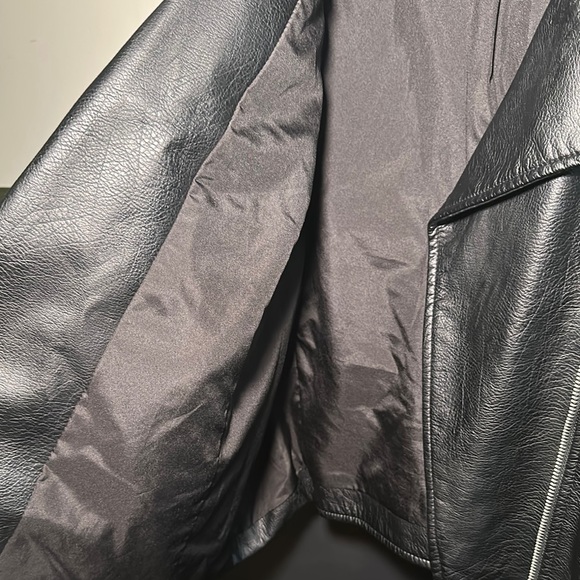 Women’s Black Faux Leather Jacket - Picture 6 of 8